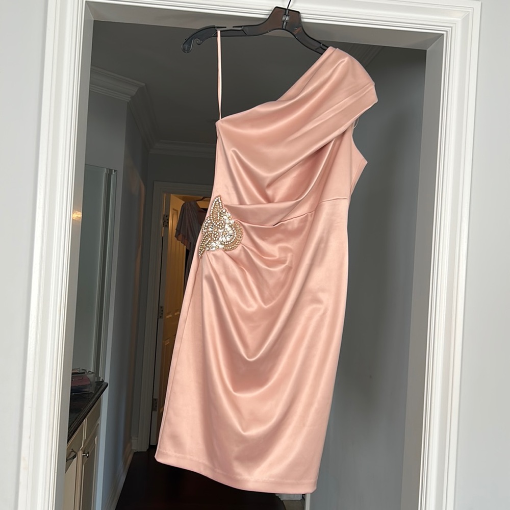 Satin cocktail dress